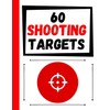 60 Shooting Targets: Large Paper Perfect for Rifles / Firearms