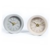 ORFOFE 1pc Industrial Style Mute Clock Light Grey Desktop Clock