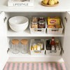 4 Pack Small Plastic Storage Baskets for Organizing, Stackable Bins