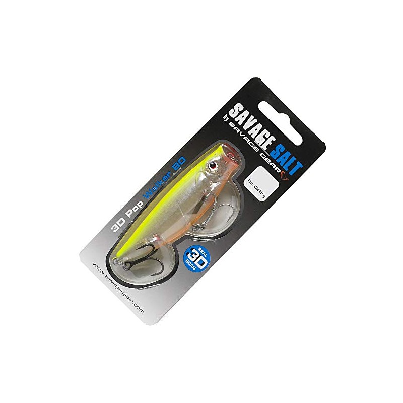 Savage Gear Salt 3D Minnow Pop Walker Lures - Bass