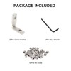 26Pcs 2020 Joint Corner Brackets Set with 52Pcs M5 Screw