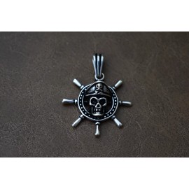 Handmade Captain Skull Necklace New Handmade 925 Sterling Silver From Turkey