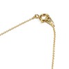 Mediterranean Red Coral Through Necklace Pendant for Women Brass Plated