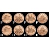 2009 P&D Complete 8 Coin Lincoln Penny Set in "Brilliant