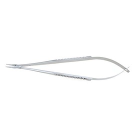 Micro Needle Holder 6.25" Curved Smooth Jaws Without Lock | Medixplus
