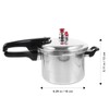 DOITOOL Aluminum Pressure Cooker 16cm/6.3inch Bottom Mini Pressure Cooker for