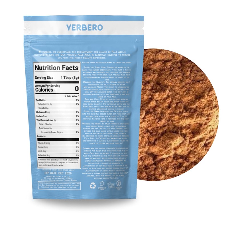 Yerbero - Premium Palo Azul 6oz (170g) Powder Herbal Tea