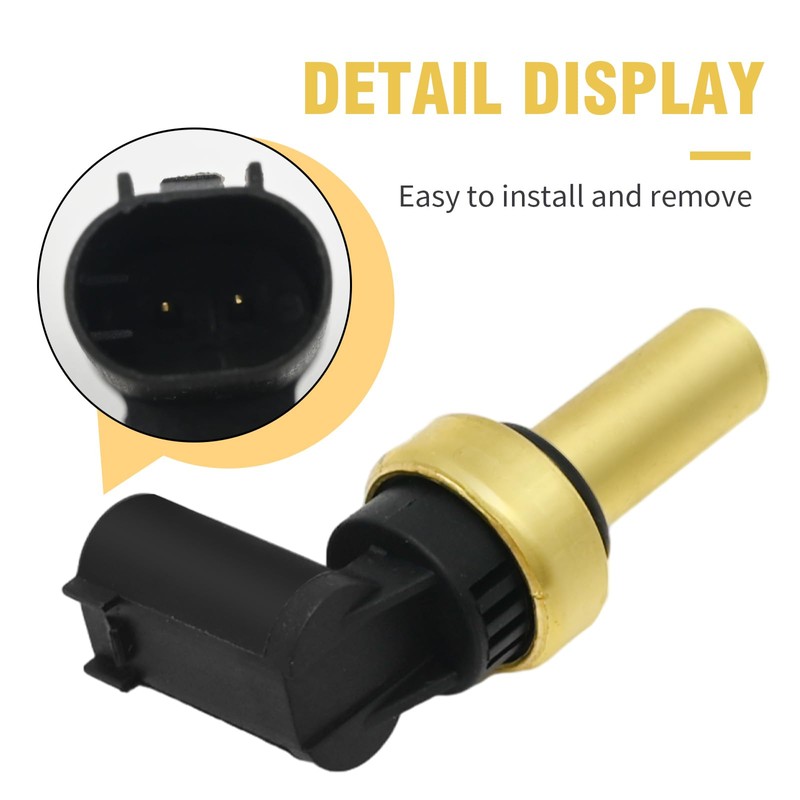 JUUDDENPARTS 55591401 Car Coolant Water Temperature Sensor, Black Engine Coolant
