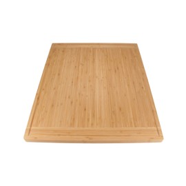 BambooMN Universal Premium Pull Out Cutting Boards - Under Counter Replacement - Designed To Fit Standard Slots Heavy Duty Kitchen Board with Juice Groove - 22" x 18" x 0.75" - 1 Piece