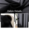 MIULEE 2 Panels Solid Color Sheer Window Curtains Elegant Window