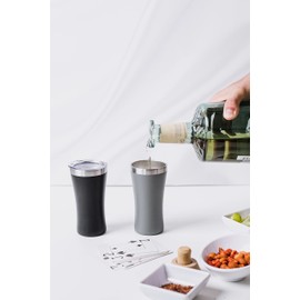 The Sipper™: The Original Tequila tumbler. 5 oz Insulated Stainless Steel Keeps Your Tequila at the Perfect Temperature. Sleek Design Shot Glass, Tequila Gift, Gift for women, Gift for men (Gray)