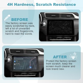 CDEFG Compatible with MG ZS EV Facelift 2022-2024 Navigation Protection Foil - Scratch-Resistant 10.1 inch GPS Display Protection Film - 2 Pieces