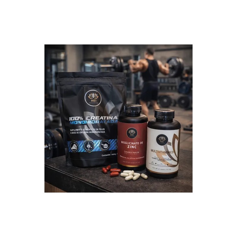 Kit Fuerza Y Masa Muscular Hei 3 En 1 Sin