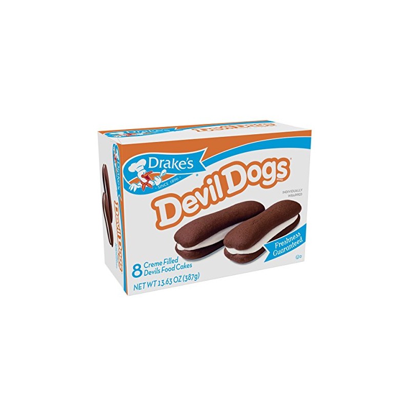 Drake's Devil Dogs, 8 count per box, 13.63oz of Devil