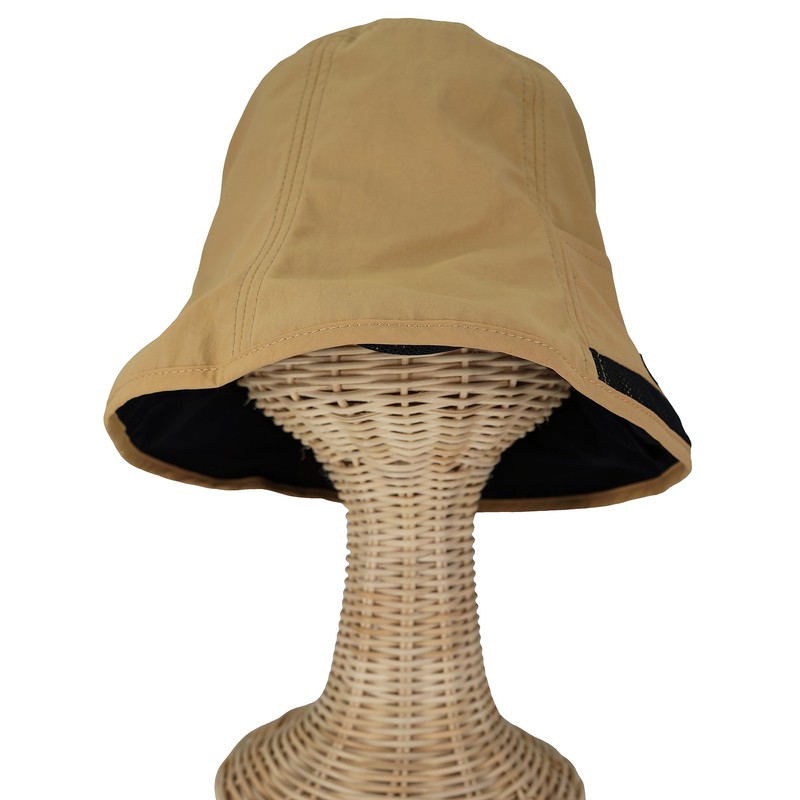 Bliss Leather Sauna Hat with Pockets, Bucket Hat, Unisex, Deep