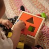 Fat Brain Toys Take-Along Shape Sorter - Wooden Montessori Learning