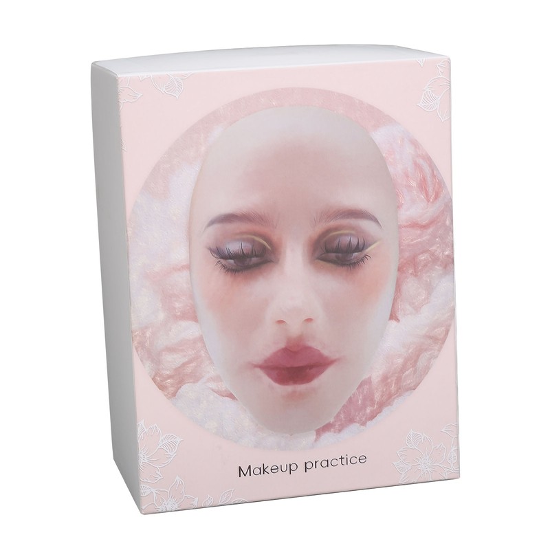 Makeup Practice Face Board 5D Silicone Mannequin Face for Eyes
