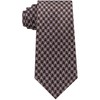 Sean John Mens Retro Houndstooth Self-tied Necktie, Brown, One Size
