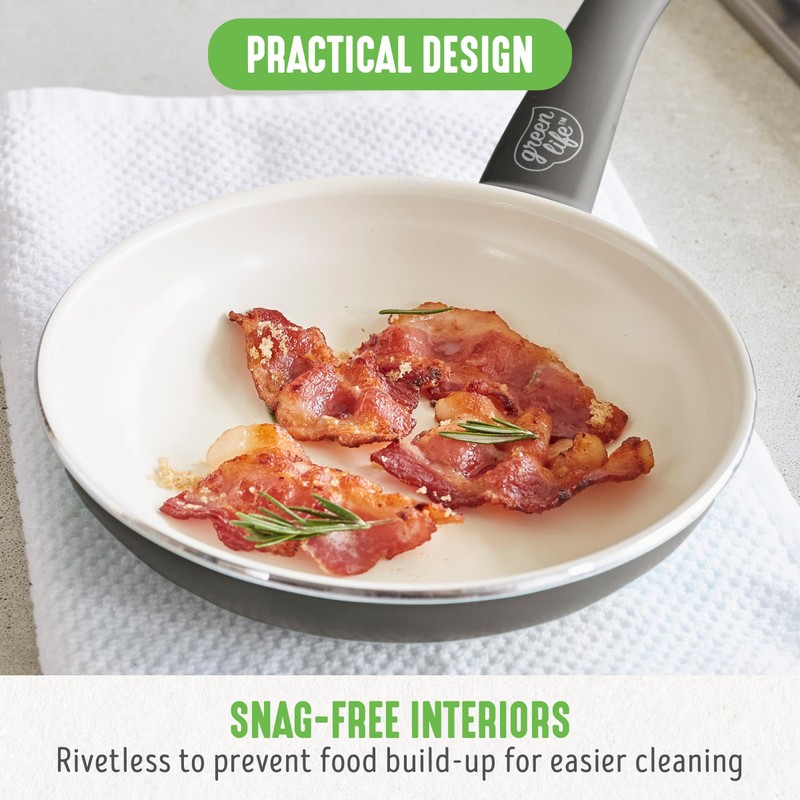 GreenLife Non Stick Fry Pan Set (7" & 10"), Non-Toxic