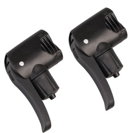 2 Pieces Dual Head Bike Track Pump Bicycle Tire Tyre Air Pump Valve Adapter Bicycle Track Pump for Bicycle Bike Replacement Accessories