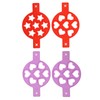 4pcs Pancake Mold 7 Hole Silicone Eggs Making Mold Nonstick