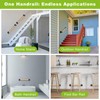 15" Wood Handrail Wall Mount Handrails for Indoor Stairs, 2Pcs