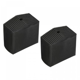 sourcing map Ladder Non-Slip Feet Mat Steep Ladder Accessories Rubber Thicken Pad Cover Cushion for Ladder Protection Black Pack of 2