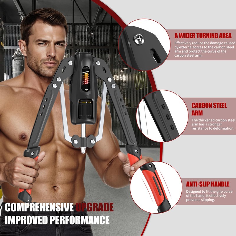 VIOMACHFIT Twister Arm Trainer,Adjustable Hydraulic Arm Exerciser with Protection Cover