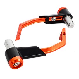 ZSADZS Universal CNC 7/8" 22mm Motorcycle Pro Guard Brake Clutch Lever Guard Motorcycle Handlebar Guard (Orange)