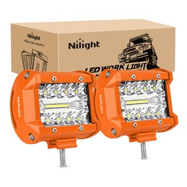 Nilight Marine LED Light Pods Navigation Lights 2PCS 4 Inch White Spot Flood Combo Ponton Boat Deck Dock Lighting for Night Fishing T-top Stern Yacht Port Sailboat Trucks Tractors