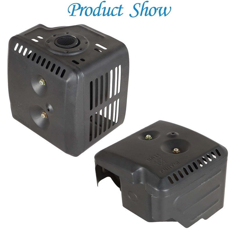 Autoparts Muffler with Gaskets Replacement for Honda GX240 8HP GX270