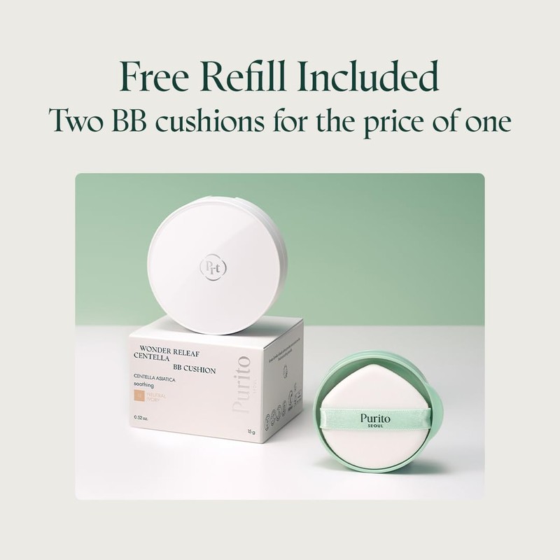 Purito Seoul [Purito Seoul]Wonder Releaf Centella BB Cushion (3 colors)