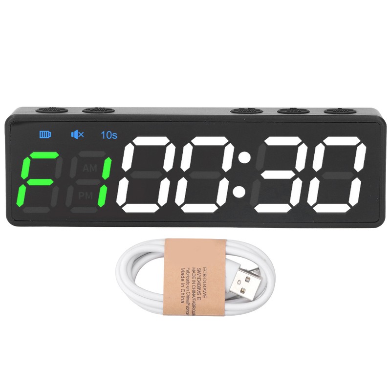 Gym Timer Portable Workout Interval Timer Fitness Clock Large Digital