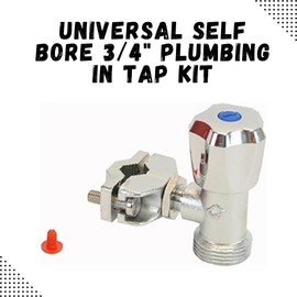 Invero® Universal Self Bore 3/4" Plumbing in Tap Kit