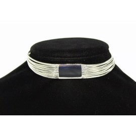 14th & Union New Shiny Silver Multi Strand Choker Necklace by 14th & Union #N2524