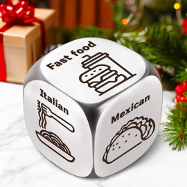Stocking Stuffers for Women Christmas Gifts for Men Husband Boyfriend Advent Calendar Adults White Elephant 0.59 in Food Date Night Dice for Couples Gifts for Him Her Wife Anniversary