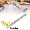ANKROYU Combination Square, Stainless Steel Combination Angle Ruler, Adjustable Portable