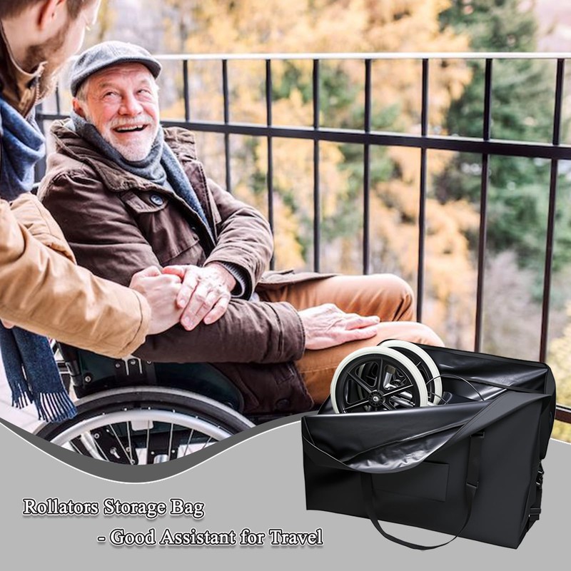 Wheelchair Travel Bag – 600D Waterproof Transport Cover for Folding