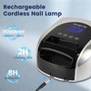 Ayshone Professional Rechargeable 96W UV LED Nail Lamp, Cordless UV