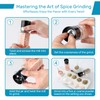AOZITA 14 Pcs Glass Spice Jars with Black lids -