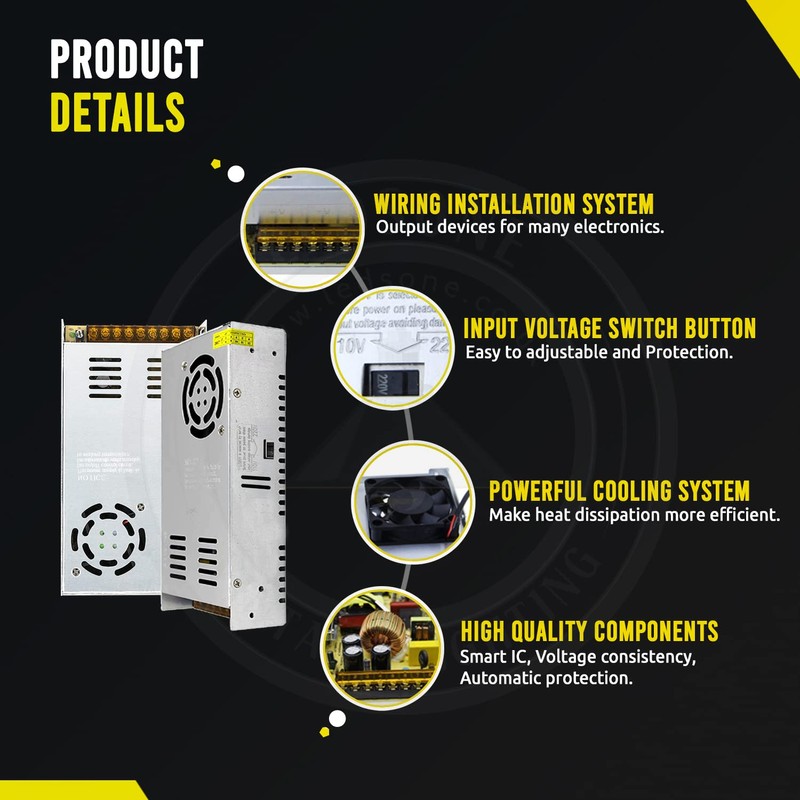 Universal Switching Power Supply Regulated Transformer IP20 DC12V LED Driver