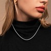 Silver Chain Necklace for Women, 2mm Chain Necklace for Women,
