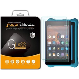 Supershieldz (2 Pack) Designed for Fire 7 and Fire 7 Kids/Fire 7 Kids Pro Tablet 7 inch (9th and 7th Generation, 2019 and 2017 Release) Tempered Glass Screen Protector, Anti Scratch, Bubble Free
