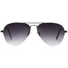 SOJOS Men's Women's Sunglasses, Classic Semi Rimless Metal Frame SJ1106