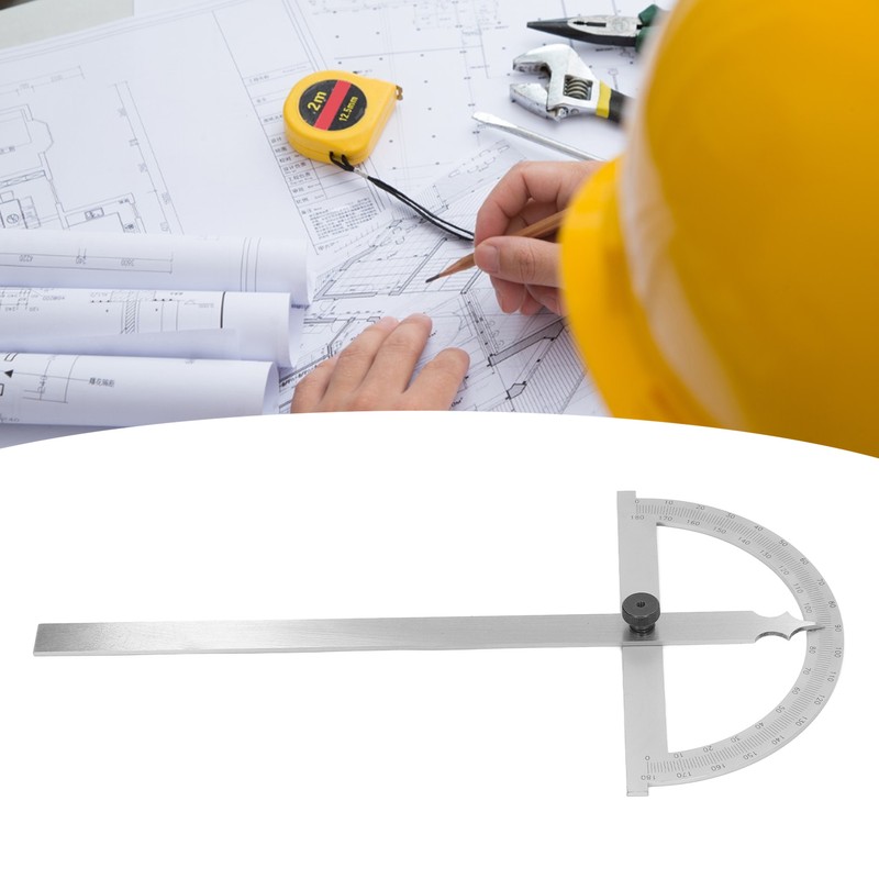 Angle Finder Carbon Steel Fastened Protractor with Scale Multifunctional Round