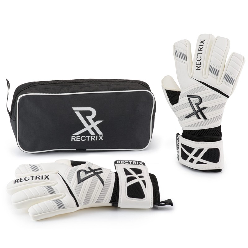 Rectrix 1.0 Goalkeeper Gloves (With Free Zip Case) - Negative