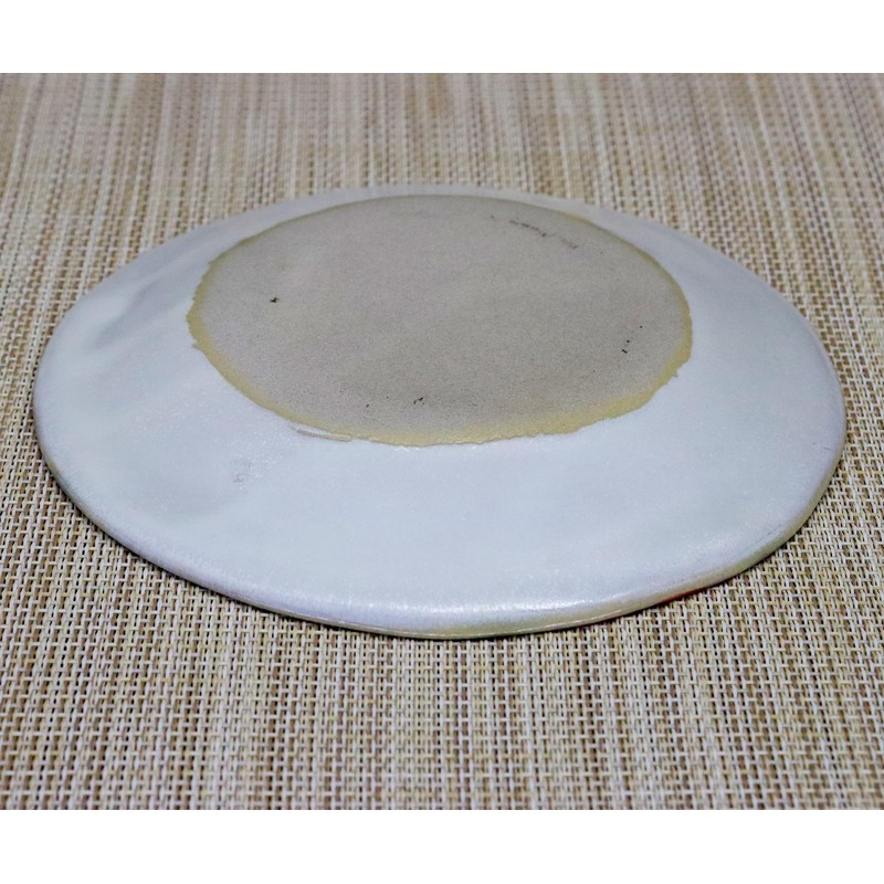 Craftmanhouse Seto Ware Dish (Diameter 5.9 inches (15 cm), Red