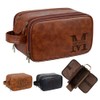 Travel Toiletry Bag for Men, Double Layer Handle, Water Resistant