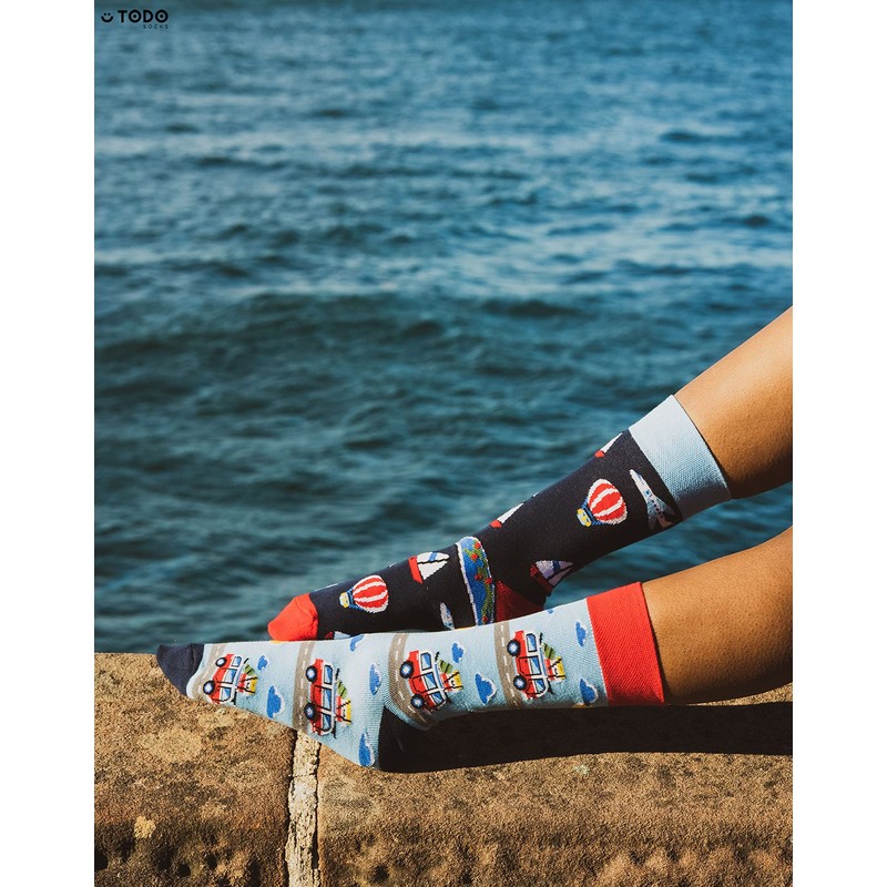 Todo Colours Funny Socks with Motif, Multicoloured, Colourful, Crazy for