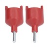 Qcwwy Electric Fence Insulator Sleeve, 2 Pieces Plastic Electric Fence